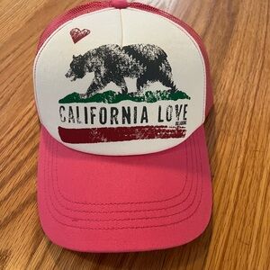 Billabong Bright Pink Mesh Trucker Hat